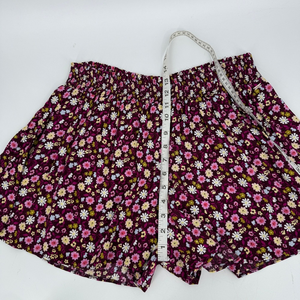 Victoria's Secret Pink‎ Floral Smocked Waist Shorts Size XL - Picture 9 of 10